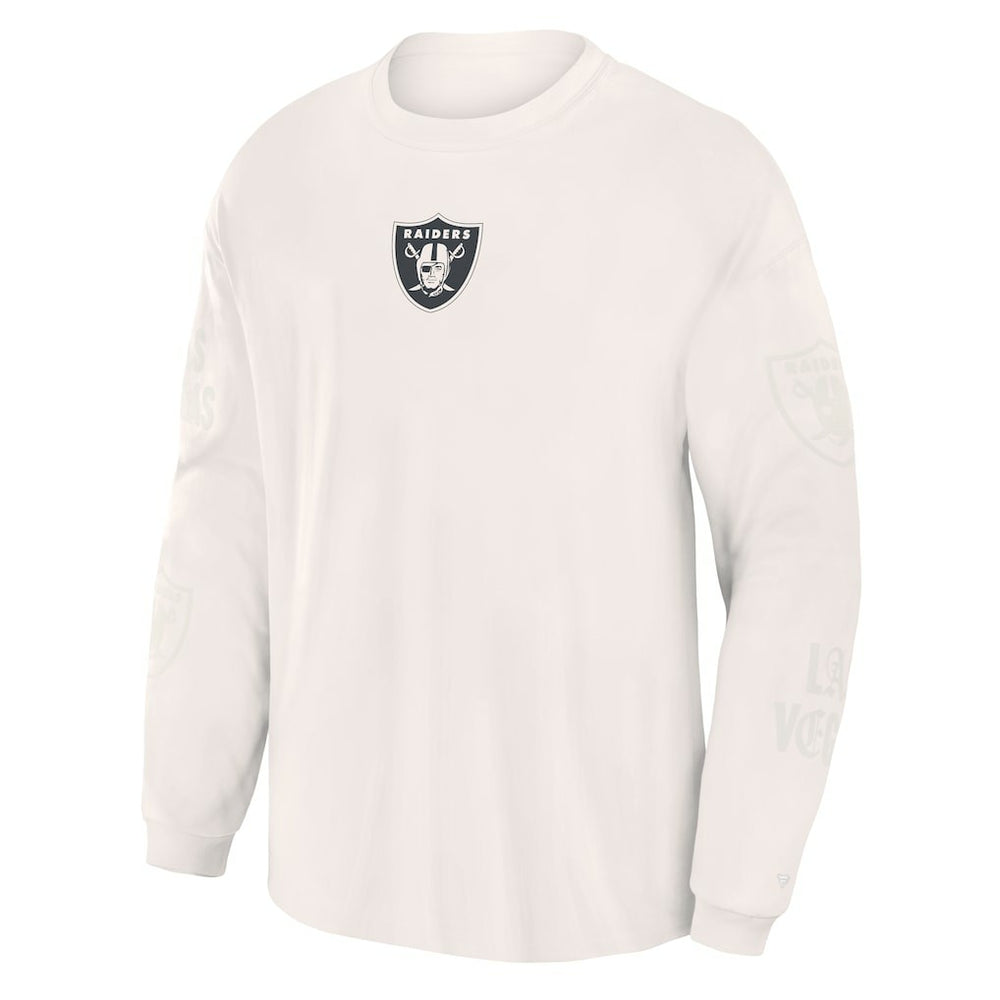 Fanatics Las Vegas Raiders Oversized Type Play Long Sleeve T-Shirt Gray