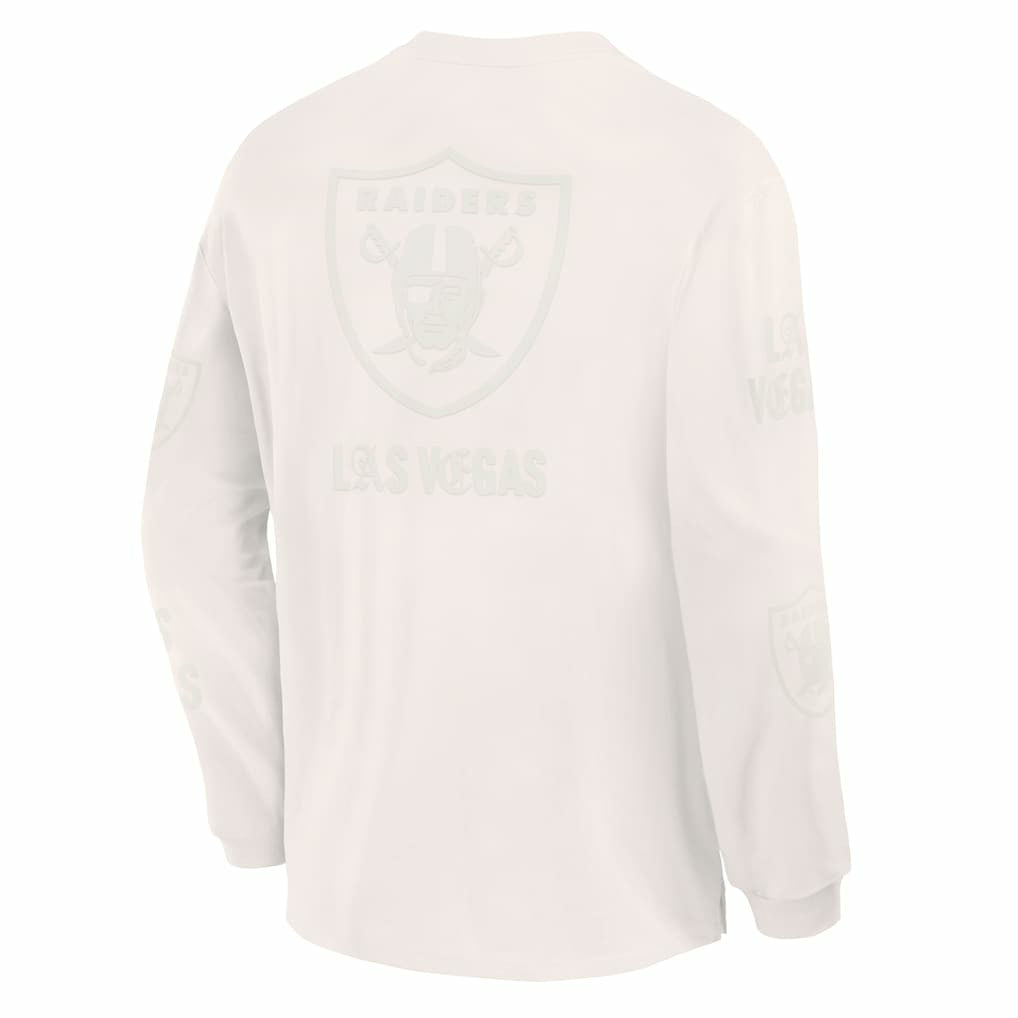 Fanatics Las Vegas Raiders Oversized Type Play Long Sleeve T-Shirt Gray