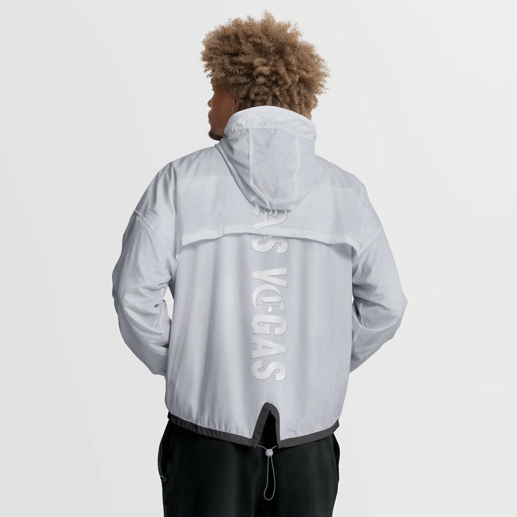 Fanatics Las Vegas Raiders Type Play Down Full-Zip Jacket White