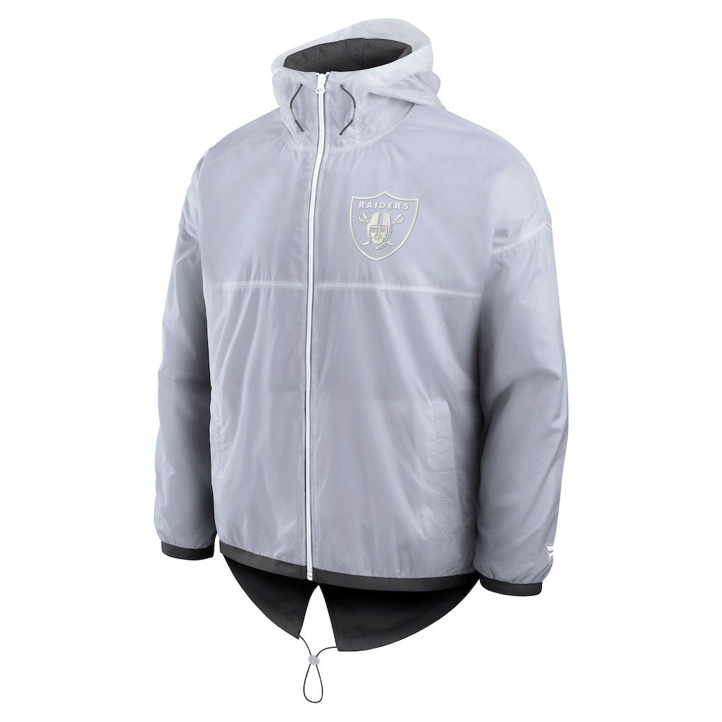 Fanatics Las Vegas Raiders Type Play Down Full-Zip Jacket White