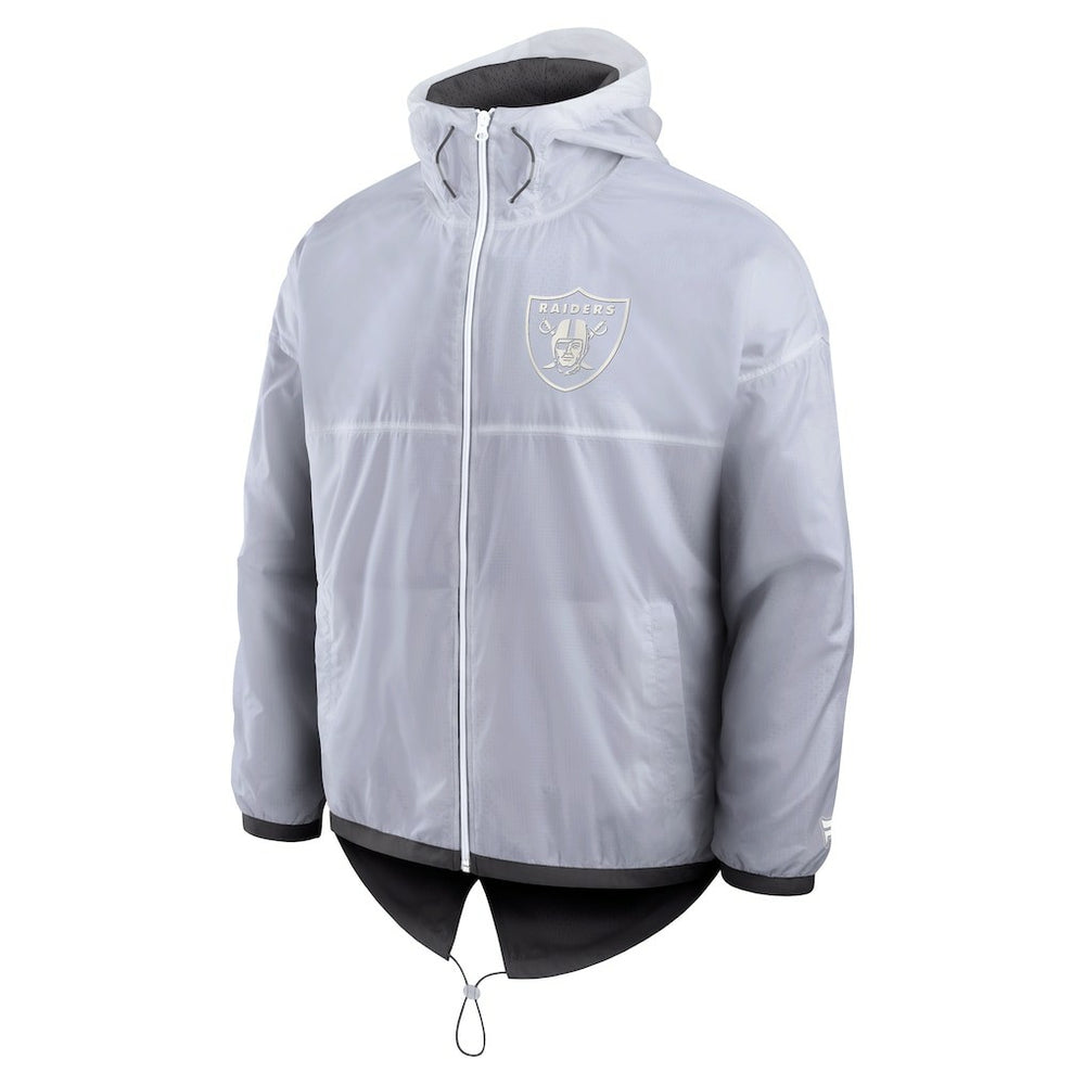 Fanatics Las Vegas Raiders Type Play Down Full-Zip Jacket White
