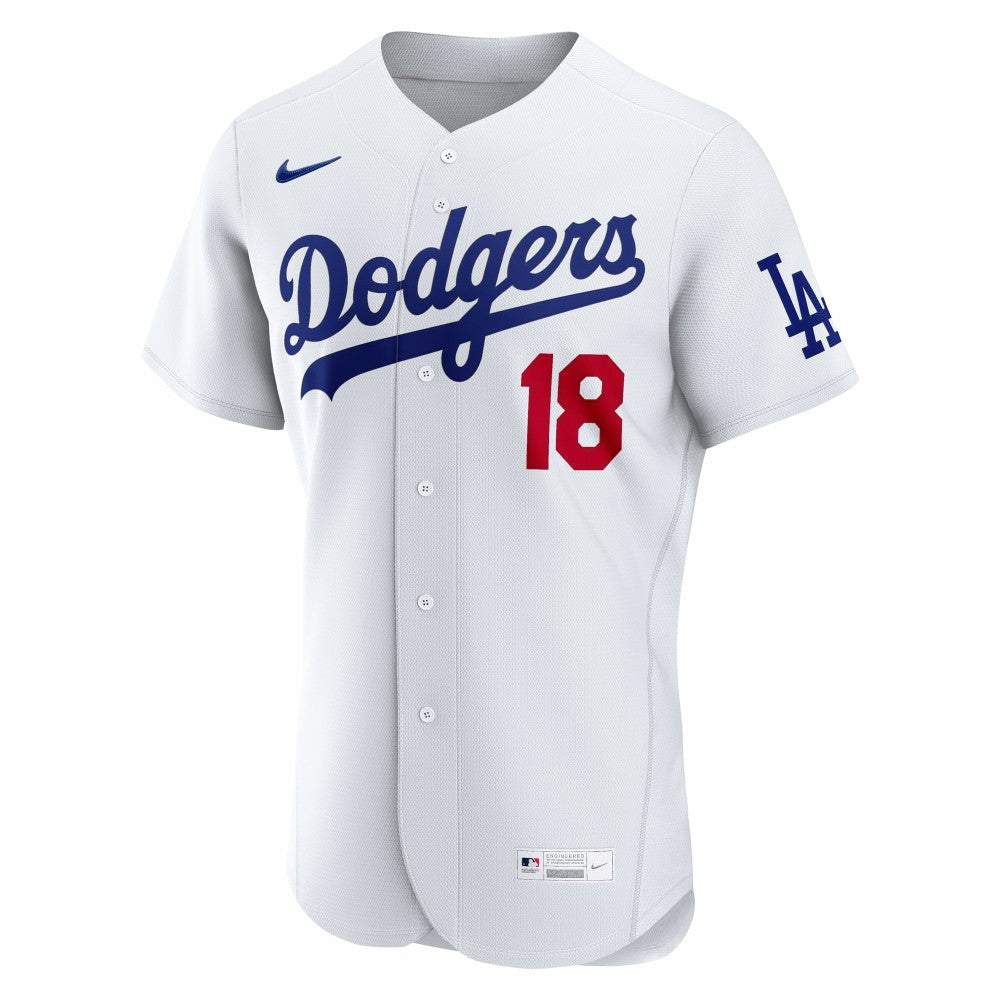 Yoshinobu Yamamoto Los Angeles Dodgers Nike Home Authentic Jersey - White - Nike Sale