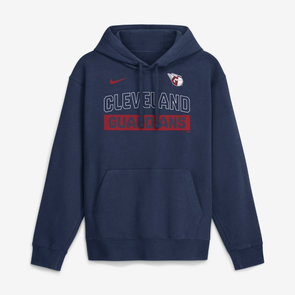 Cleveland Guardians Nike Primetime Club Hoodie - Navy - Nike Sale