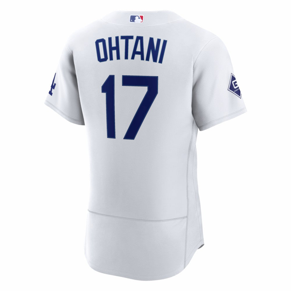 Shohei Ohtani Los Angeles Dodgers Nike Home Authentic Sponsor Patch Jersey - White - Nike on Sale