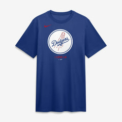 Los Angeles Dodgers Nike Tri-Blend Logo T-Shirt - Royal - Nike Sale