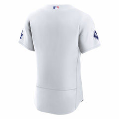 Los Angeles Dodgers Nike Home Sponsor Patch Authentic Jersey - White - Nike Online