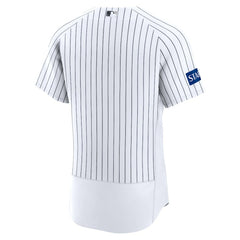New York Yankees Nike Home Sponsor Patch Authentic Jersey - White - Nike Discount
