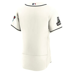 Arizona Diamondbacks Nike Home Sponsor Patch Authentic Jersey - Cream - Nike Lifestyle