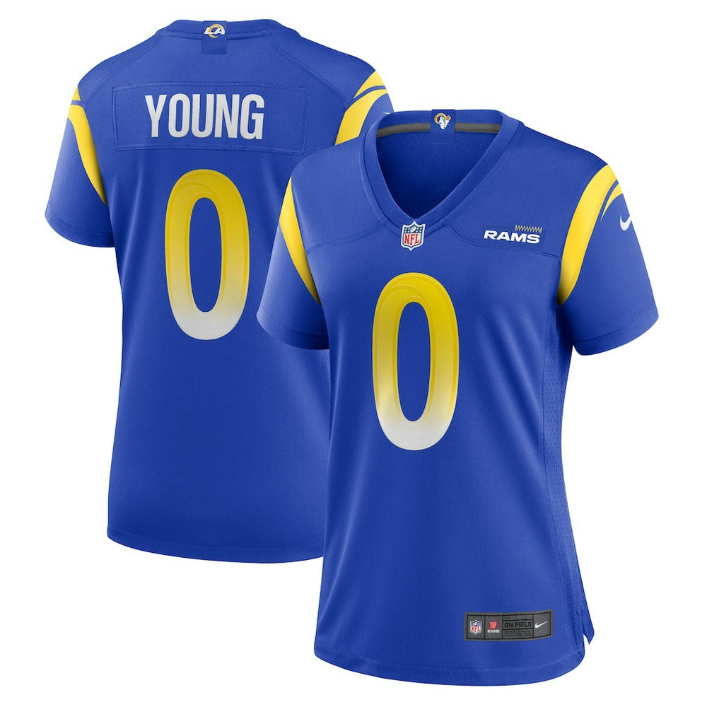 Nike Byron Young Los Angeles Rams Women's Home Game Jersey Royal