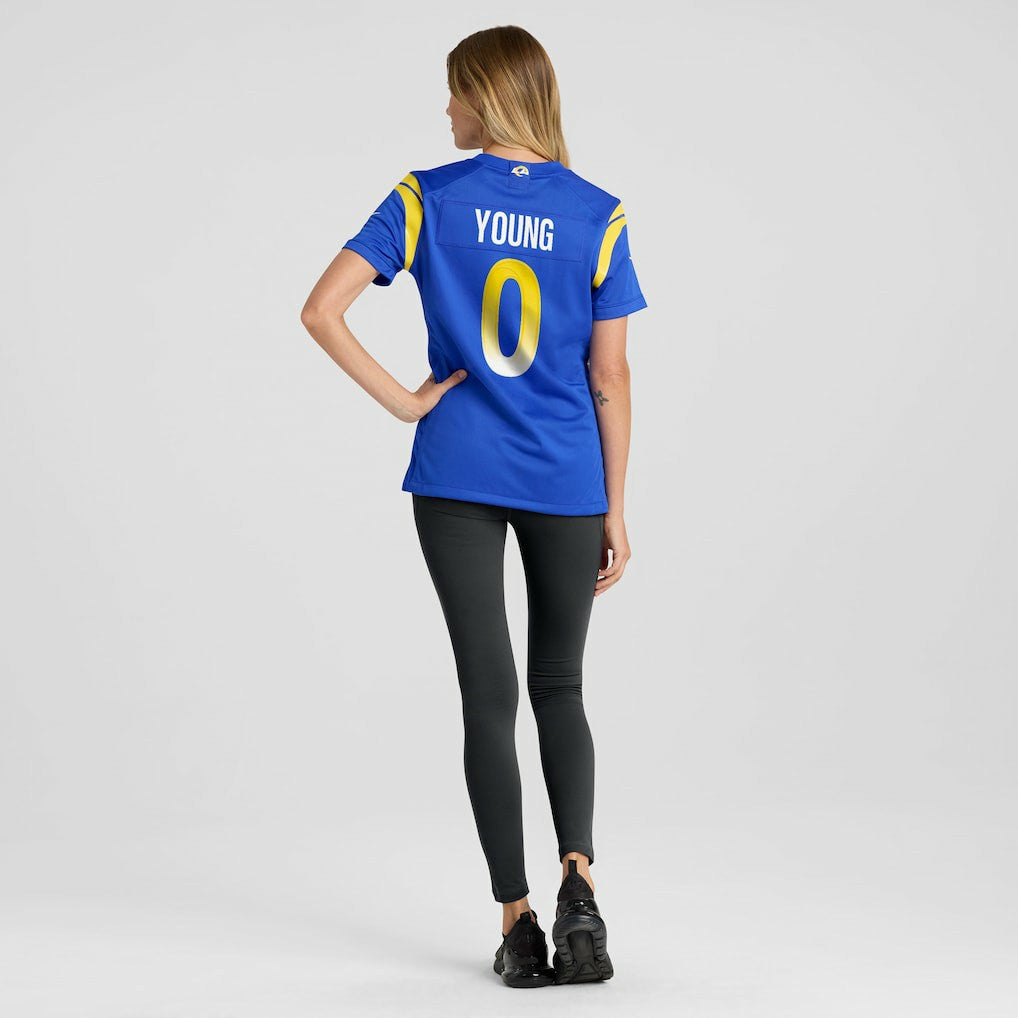 Nike Byron Young Los Angeles Rams Women's Home Game Jersey Royal