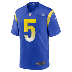 Nike Tutu Atwell Los Angeles Rams Home Game Jersey Royal