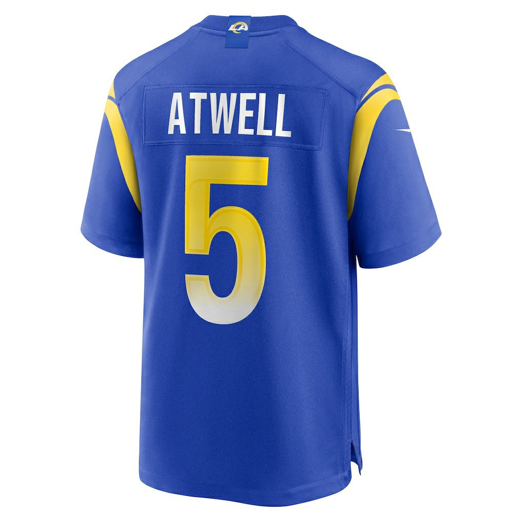 Nike Tutu Atwell Los Angeles Rams Home Game Jersey Royal
