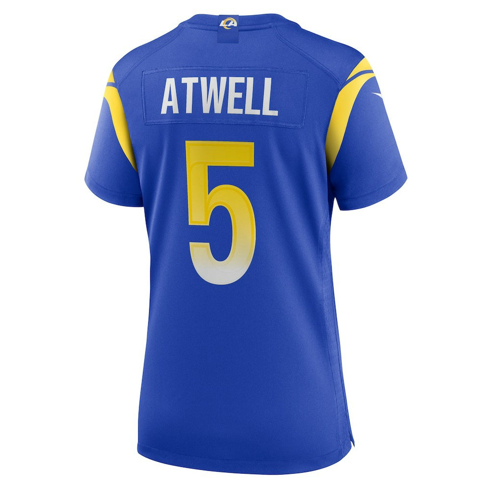 Nike Tutu Atwell Los Angeles Rams Women's Home Game Jersey Royal