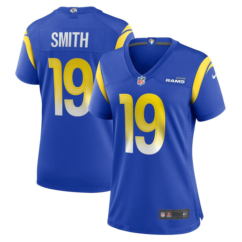 Nike Xavier Smith Los Angeles Rams Women's Home Game Jersey Royal