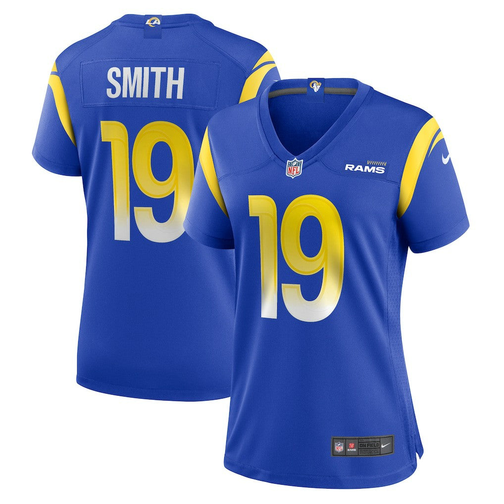 Nike Xavier Smith Los Angeles Rams Women's Home Game Jersey Royal