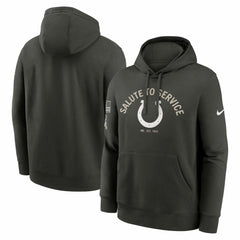 Nike Indianapolis Colts Salute To Service Club Fleece Hoodie Olive