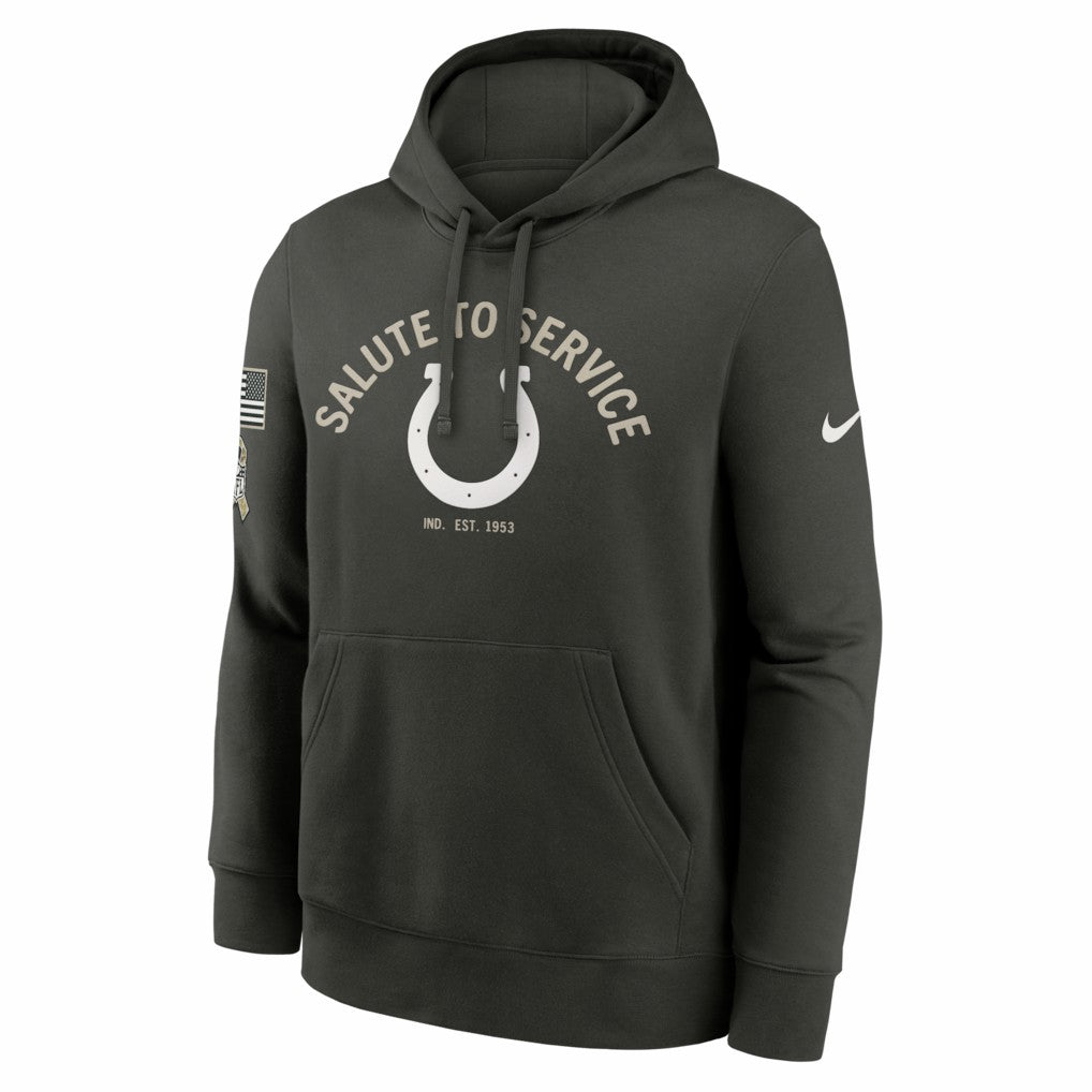 Nike Indianapolis Colts Salute To Service Club Fleece Hoodie Olive