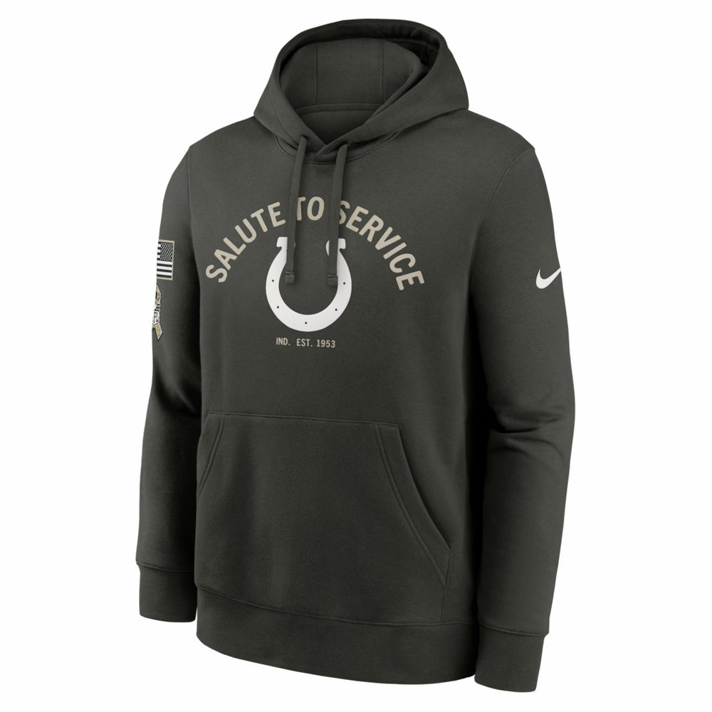 Nike Indianapolis Colts Salute To Service Club Fleece Hoodie Olive