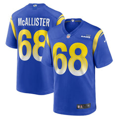 Nike Mike McAllister Los Angeles Rams Home Game Jersey Royal