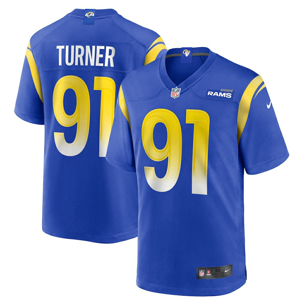 Nike Kobie Turner Los Angeles Rams Home Game Jersey Royal