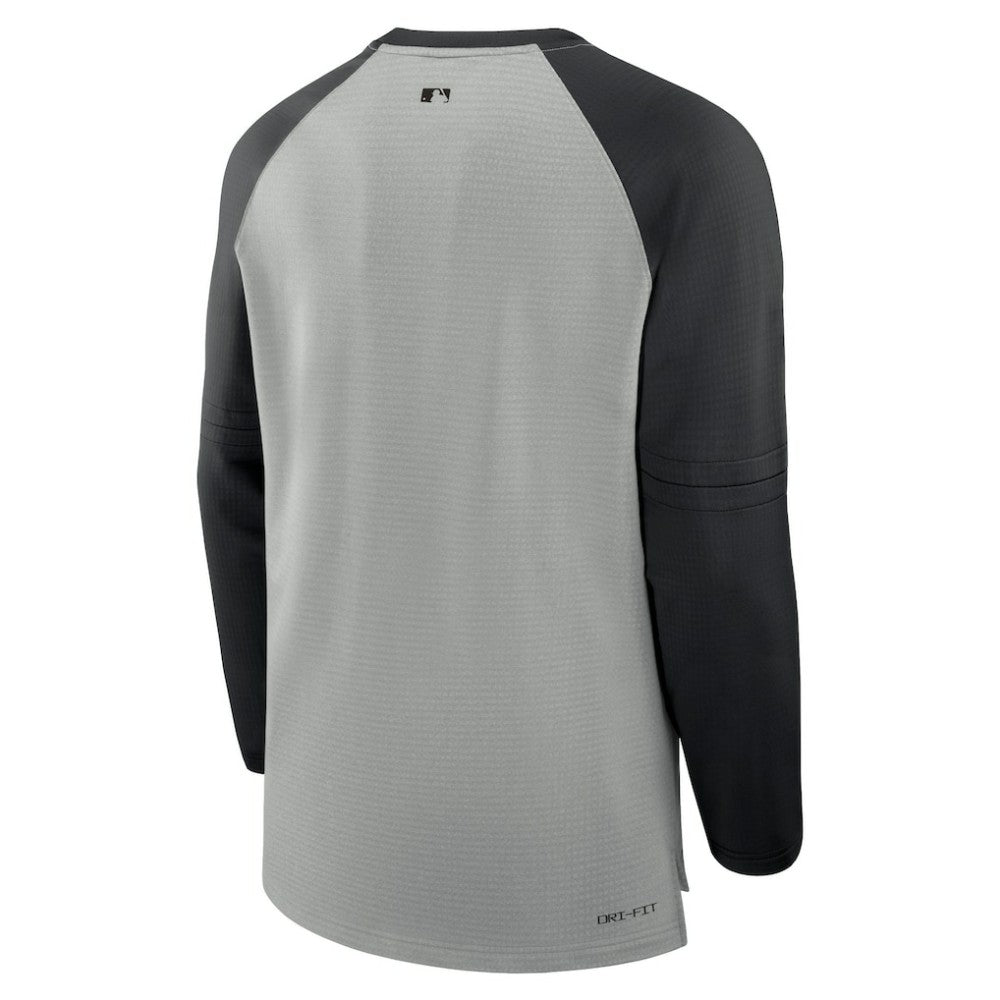 Baltimore Orioles Nike Authentic Collection Game Time Raglan Performance Long Sleeve T-Shirt - Heather Gray/Black - Nike Online