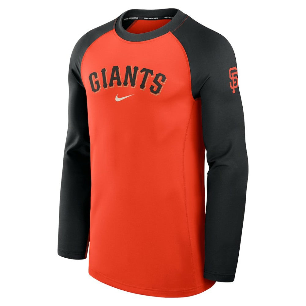 San Francisco Giants Nike Authentic Collection Game Time Dri-FIT Raglan Long Sleeve T-Shirt - Orange/Black - Nike Sale