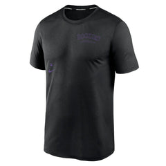 Colorado Rockies Nike Authentic Collection Early Work Tri-Blend Performance T-Shirt - Black - Nike Sale