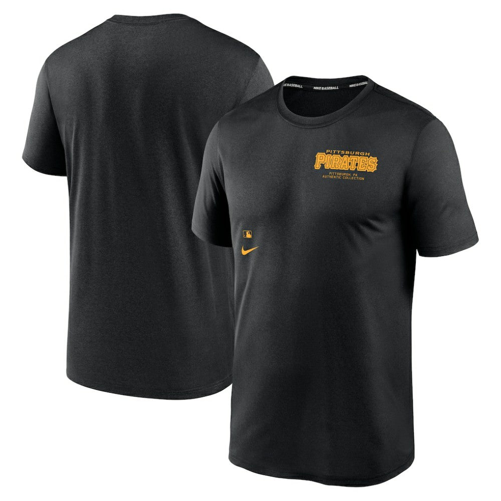 Pittsburgh Pirates Nike Authentic Collection Early Work Tri-Blend Performance T-Shirt - Black - Nike on Sale