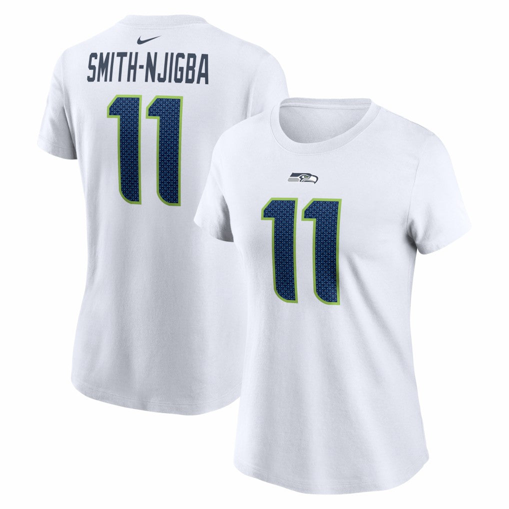 Nike Jaxon Smith-Njigba Seattle Seahawks Women's Player Name & Number T-Shirt White