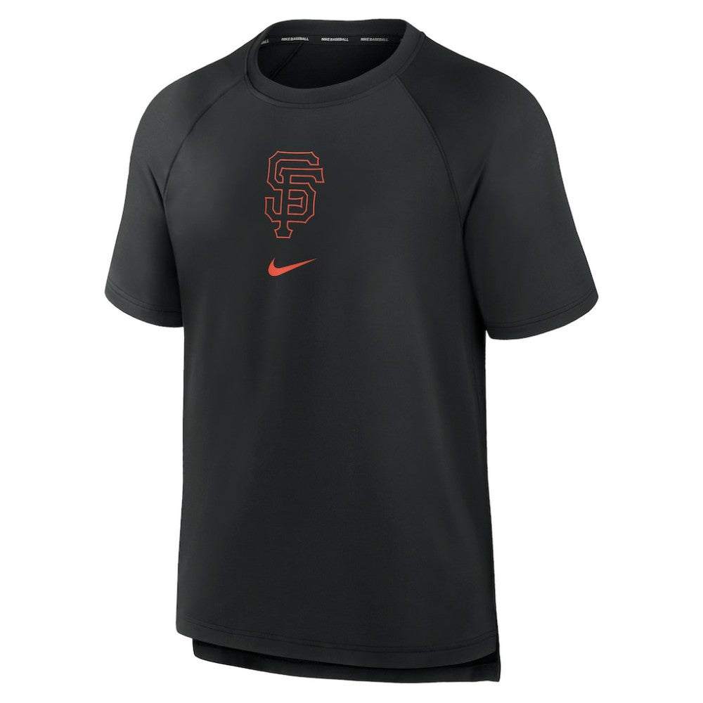San Francisco Giants Nike Authentic Collection Pregame Raglan Performance T-Shirt - Black - Nike Lifestyle