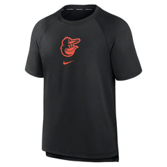 Baltimore Orioles Nike Authentic Collection Pregame Raglan Performance T-Shirt - Black - Nike on Sale