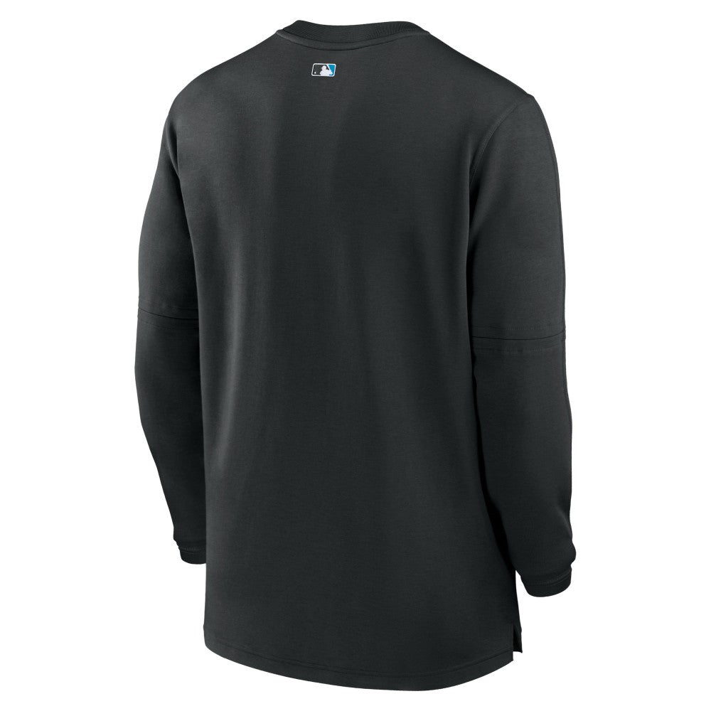 Miami Marlins Nike Authentic Collection Game Time Performance Quarter-Zip Top - Black - Nike on Sale