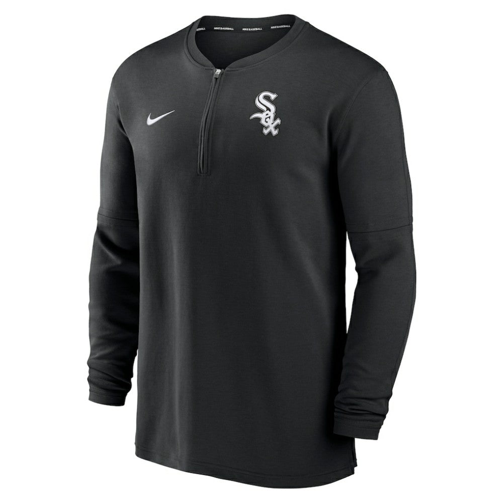 Chicago White Sox Nike Authentic Collection Game Time Performance Quarter-Zip Top - Black - Nike Lifestyle