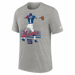 Nike Malik Nabers New York Giants Player Graphic T-Shirt Heather Gray