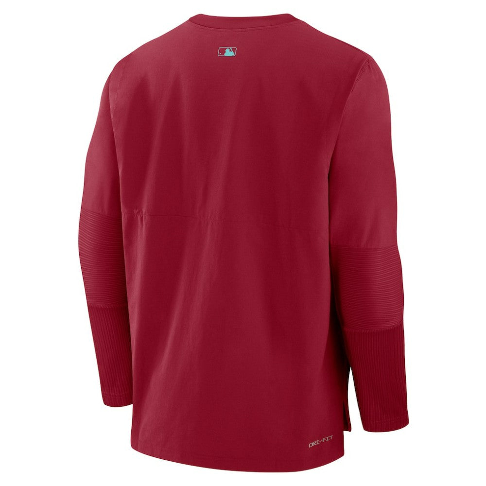 Arizona Diamondbacks Nike Authentic Collection Player Dri-FIT Lightweight Pullover - Red - Nike Discount
