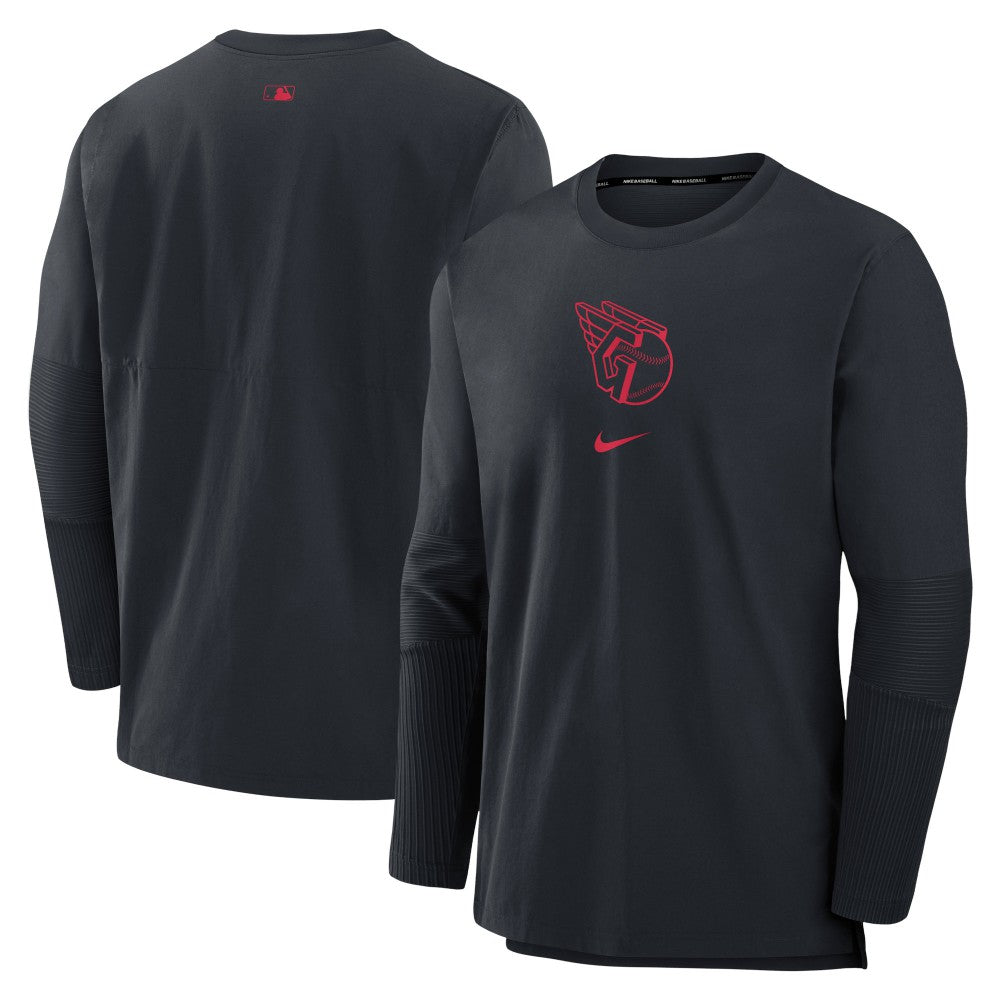 Cleveland Guardians Nike Authentic Collection Player Dri-FIT Lightweight Pullover - Navy - Nike Sale