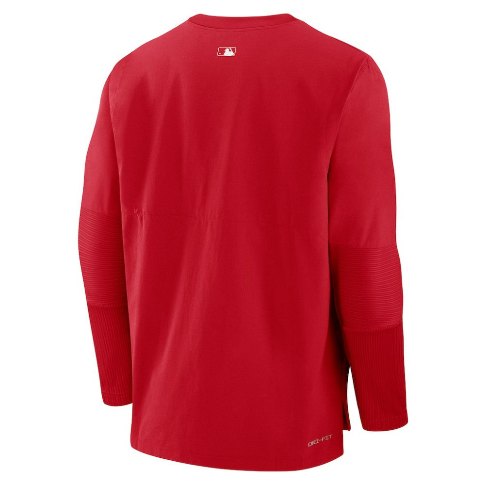 Los Angeles Angels Nike Authentic Collection Player Dri-FIT Lightweight Pullover - Red - Nike Online