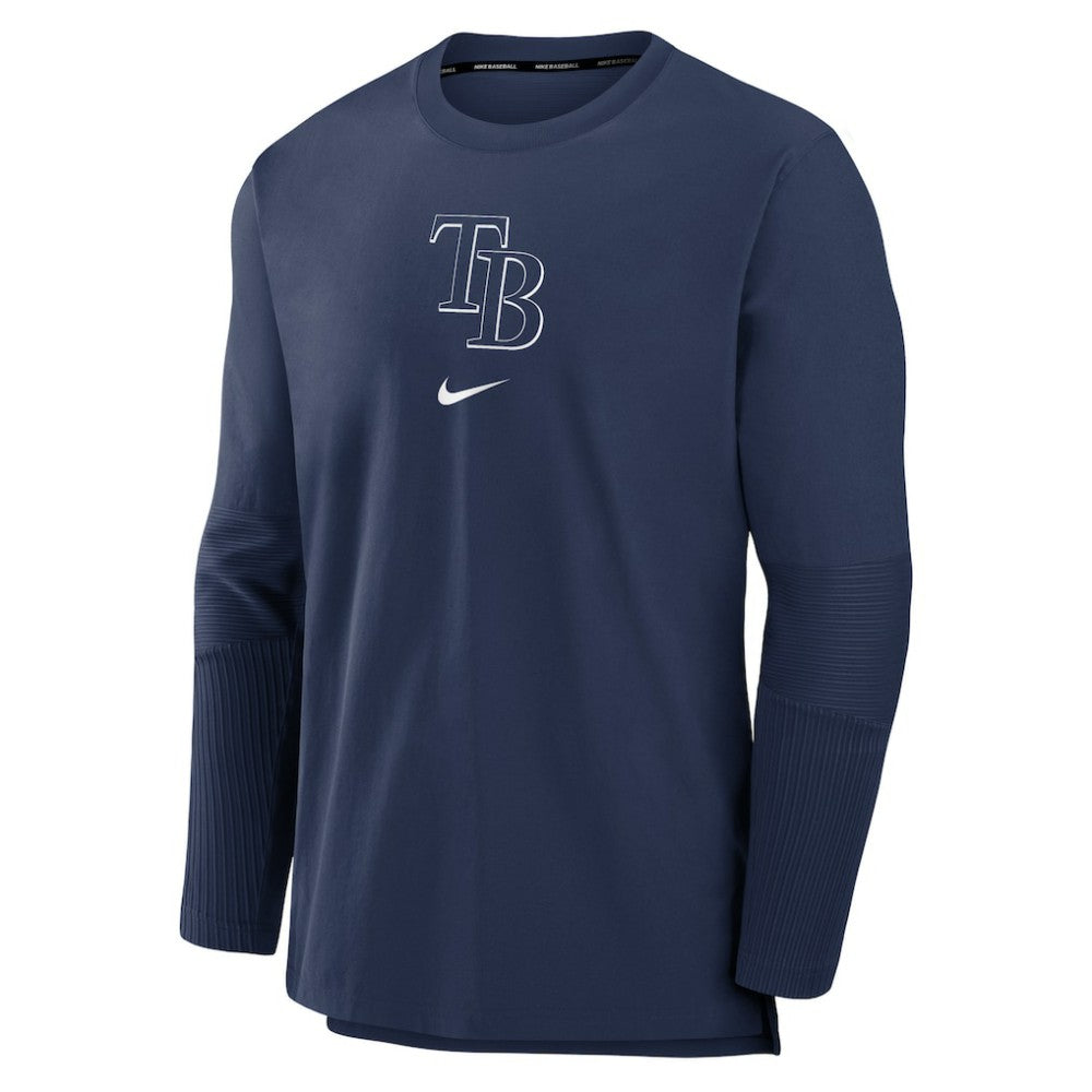 Tampa Bay Rays Nike Authentic Collection Player Dri-FIT Lightweight Pullover - Navy - Nike Sale