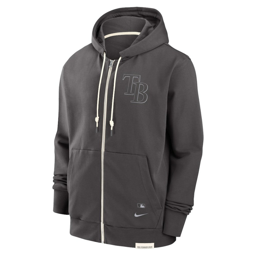 Tampa Bay Rays Nike Authentic Collection Travel Player Performance Full-Zip Hoodie - Charcoal - Nike Online