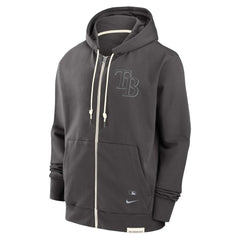 Tampa Bay Rays Nike Authentic Collection Travel Player Performance Full-Zip Hoodie - Charcoal - Nike Online