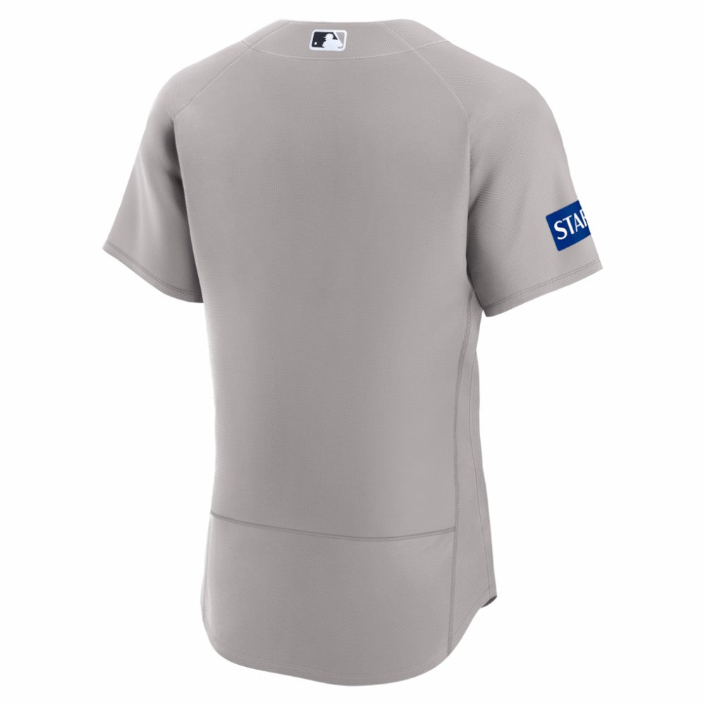 New York Yankees Nike Road Sponsor Patch Authentic Jersey - Gray - Nike Online