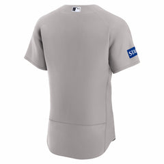 New York Yankees Nike Road Sponsor Patch Authentic Jersey - Gray - Nike Online