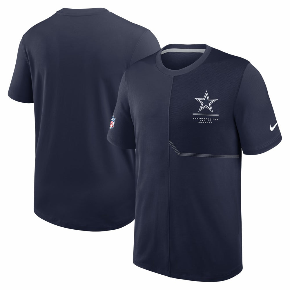 Nike Dallas Cowboys Sideline UV Dri-FIT Coach Shirt Navy