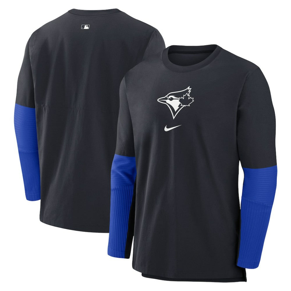 Toronto Blue Jays Nike Authentic Collection Player Dri-FIT Lightweight Pullover - Navy - Nike Discount
