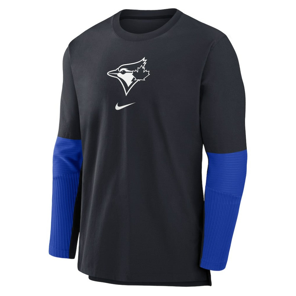 Toronto Blue Jays Nike Authentic Collection Player Dri-FIT Lightweight Pullover - Navy - Nike Discount