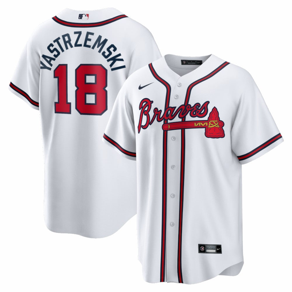Mike Yastrzemski Atlanta Braves Nike Replica Jersey - White - Nike Sale