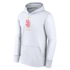 San Diego Padres Nike Authentic Collection City Connect Practice Performance Pullover Hoodie - White - Nike Discount