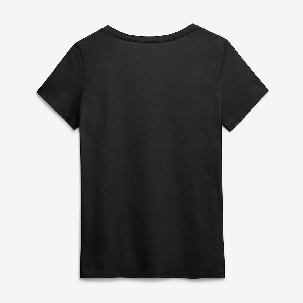 Chicago Bears Logo Athletic Women's Primary Logo V-Neck T-Shirt Black
