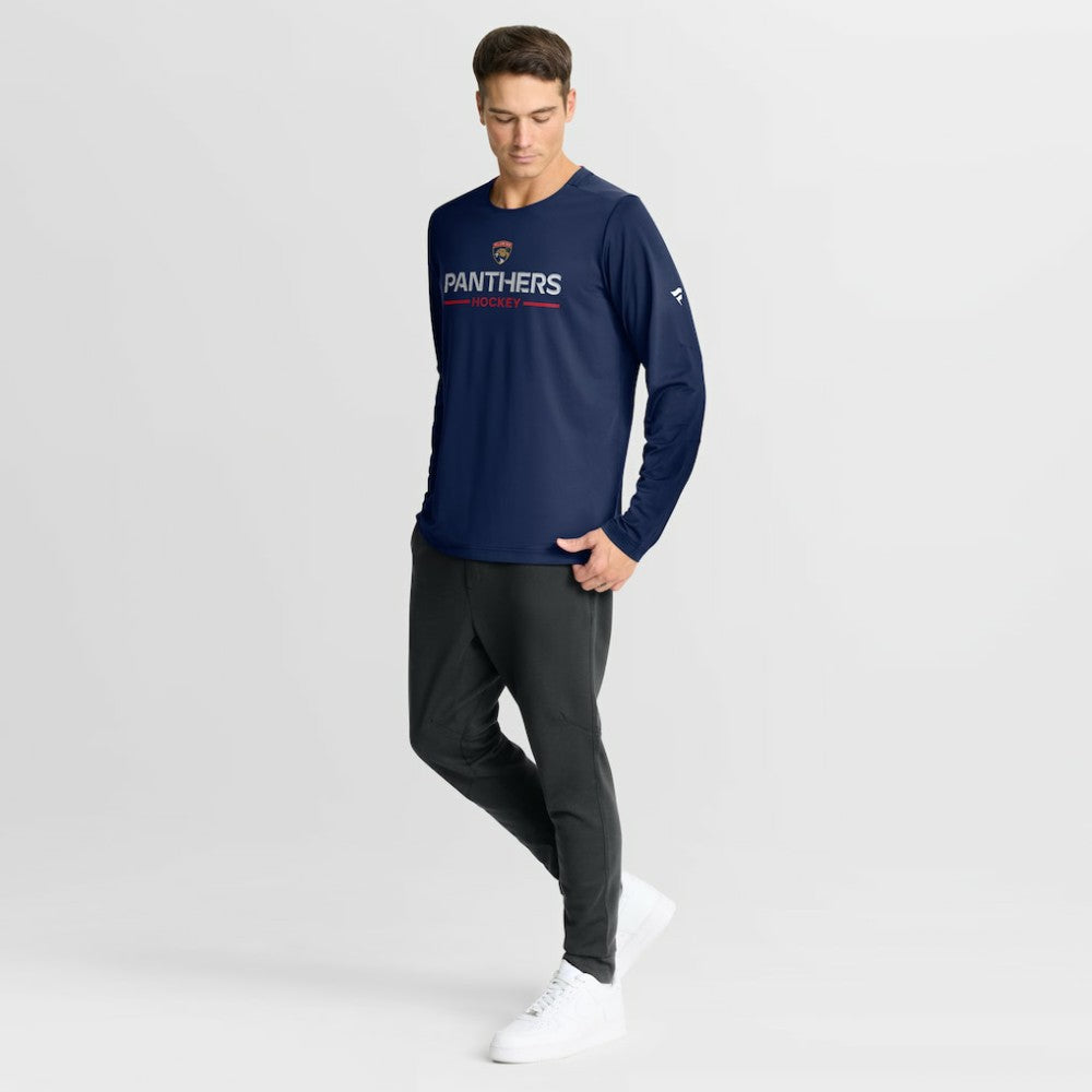 Florida Panthers Fanatics Authentic Pro Rink Tech Long Sleeve T-Shirt - Navy - NHL 2001469088