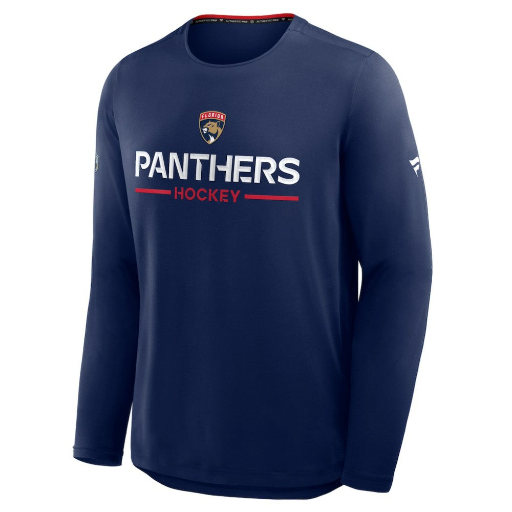 Florida Panthers Fanatics Authentic Pro Rink Tech Long Sleeve T-Shirt - Navy - NHL 2001469088